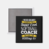 Zachte Coach Overhemd Bedankt Waardering Grappig Magneet (Voorkant / Achterkant)
