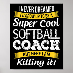 Zachte Coach Overhemd Bedankt Waardering Grappige Poster
