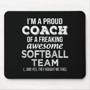 Zachte Coach T-shirt Grappig Bedankt Waardering Muismat