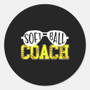 Zachte Coach Zachte Coaching Grappige Zachte Coach Ronde Sticker