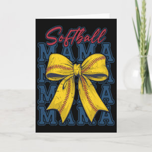 Zachte Coquette Strik Softll Moeder Game Day Zacht Kaart