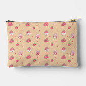 Zachte Cosmetische Tas met Aardbeiendessin (Achterkant)