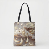 Zachte Crème Hemelmaansfasen Tote Bag (Voorkant)