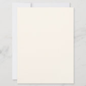 Zachte crème wervelt bruiloft uitnodiging (Achterkant)