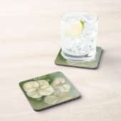 Zachte crème Witte pasta Hydrangea Floral Bier Onderzetter (Rechterzijde)