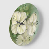 Zachte crème Witte pasta Hydrangea Floral Grote Klok (Hoek)