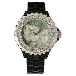 Zachte crème Witte pasta Hydrangea Floral Horloge
