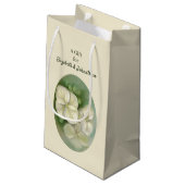 Zachte crème Witte pasta Hydrangea Floral Klein Cadeauzakje (Achterkant Gekanteld)