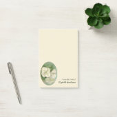 Zachte crème Witte pasta Hydrangea Floral Post-it® Notes (Kantoor)
