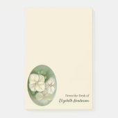 Zachte crème Witte pasta Hydrangea Floral Post-it® Notes (Voorkant)