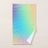 Zachte curmatische regenbooggradiënt bad handdoek (Handdoek)