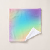 Zachte curmatische regenbooggradiënt bad handdoek (Wasdoekje)