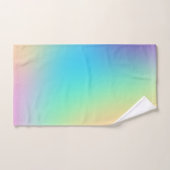 Zachte curmatische regenbooggradiënt bad handdoek (Handdoek)