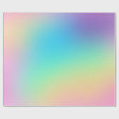 Zachte curmatische regenbooggradiënt cadeaupapier (Vlak)