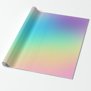 Zachte curmatische regenbooggradiënt cadeaupapier