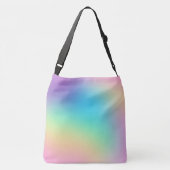 Zachte curmatische regenbooggradiënt crossbody tas (Achterkant)