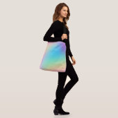 Zachte curmatische regenbooggradiënt crossbody tas (Op model)