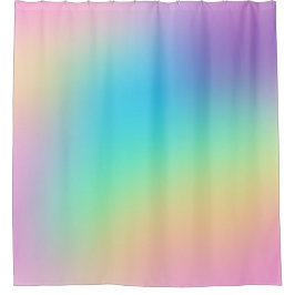 Zachte curmatische regenbooggradiënt douchegordijn