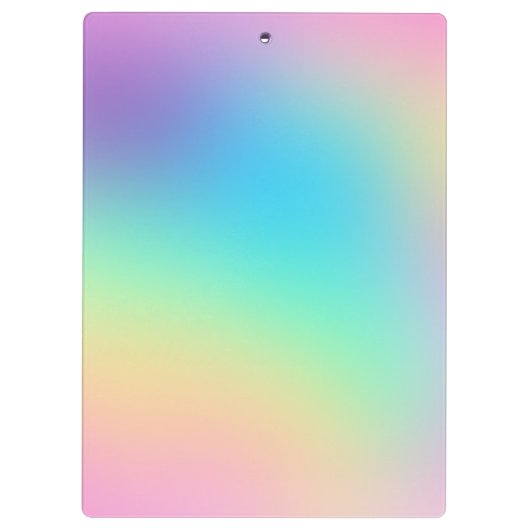 Zachte curmatische regenbooggradiënt klembord (Achterkant)
