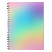 Zachte curmatische regenbooggradiënt notitieboek (Voorkant)