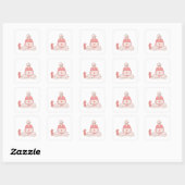 Zachte Cute Aesthetic Meisje Sticker (Vel)