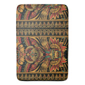 Zachte Cyaan "Aztec Dream" Pluche Badmat (Voorkant Verticaal)