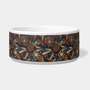 Zachte cyaan "Oude inheemse kronieken" Pet Dini Voerbakje