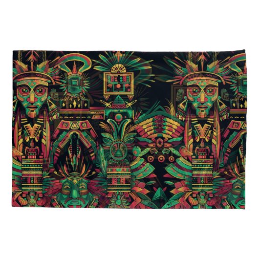 Zachte cyaan "voorouderlijk paradigma" Gezellige S Kussensloop (Achterkant)