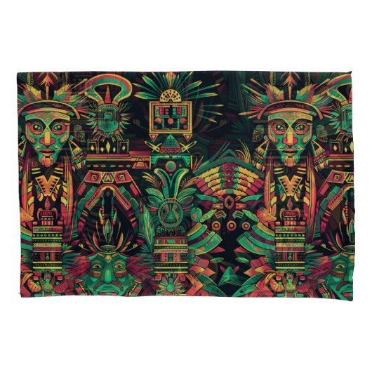 Zachte cyaan "voorouderlijk paradigma" Gezellige S Kussensloop (Voorkant)