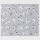 Zachte Dalmatiër Hond Patroon Cadeaupapier (Vlak)