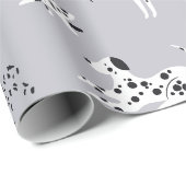 Zachte Dalmatiër Hond Patroon Cadeaupapier (Rol Hoek)