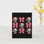 Zachte Dalmatiër hond rode kariert Coquette strik  Kaart (Gele Bloem)