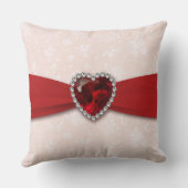 Zachte Damask 40th Wedding Jubileum Sierkussen (Achterkant)