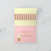 Zachte de vanille dient kaart (Binnen)