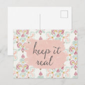 Zachte Deco III | Laat het goed Briefkaart (Voorkant / Achterkant)