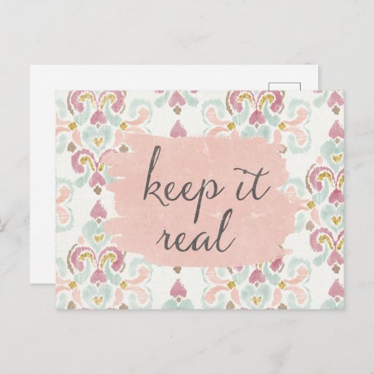 Zachte Deco III | Laat het goed Briefkaart (Voorkant / Achterkant)