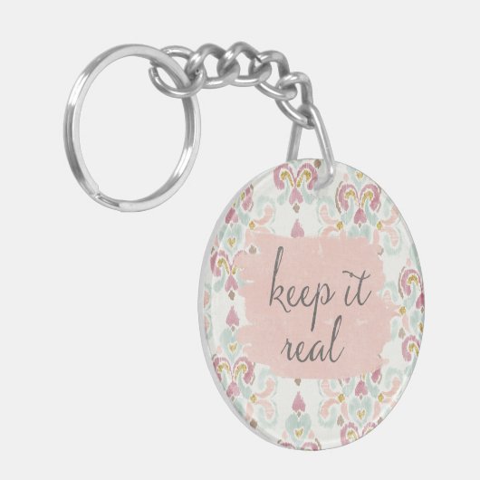 Zachte Deco III | Laat het goed Sleutelhanger (Voorkant Links)