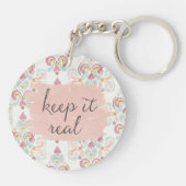 Zachte Deco III | Laat het goed Sleutelhanger (Achterkant)