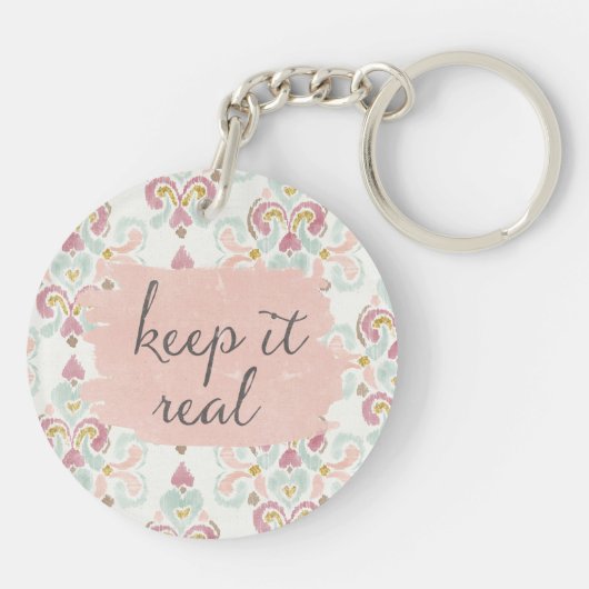 Zachte Deco III | Laat het goed Sleutelhanger (Achterkant)