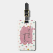 Zachte Deco IV | Good Vibes Bagagelabel (Voorkant verticaal)