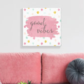 Zachte Deco IV | Good Vibes Canvas Afdruk (Insitu (Woonkamer))