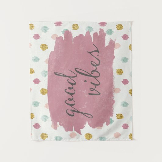 Zachte Deco IV | Good Vibes Wandkleed (Voorkant)