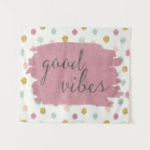 Zachte Deco IV | Good Vibes Wandkleed (Voorkant (horizontaal))