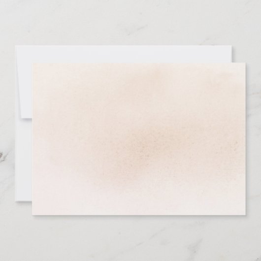 Zachte deegvloerbloemen en Baby shower van Pampas Kaart (Achterkant)