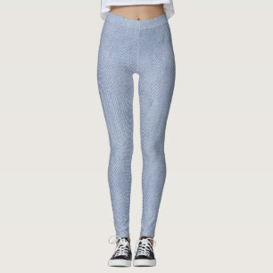 Zachte Denim Weefsel Textuur Leggings