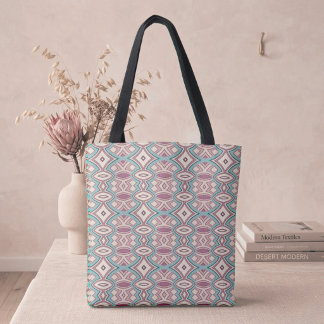 Zachte diamant- en ovaalsymmetrie tote bag