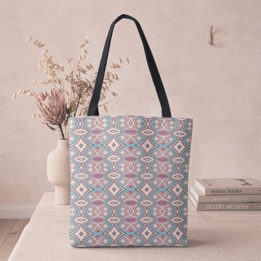 Zachte diamant- en ovaalsymmetrie tote bag
