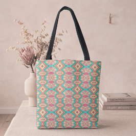 Zachte diamant- en ovaalsymmetrie tote bag