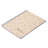 Zachte dier luxe patroon | warm notitieboek (Linkerzijde)