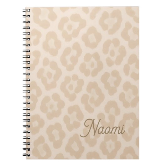 Zachte dier luxe patroon | warm notitieboek (Voorkant)